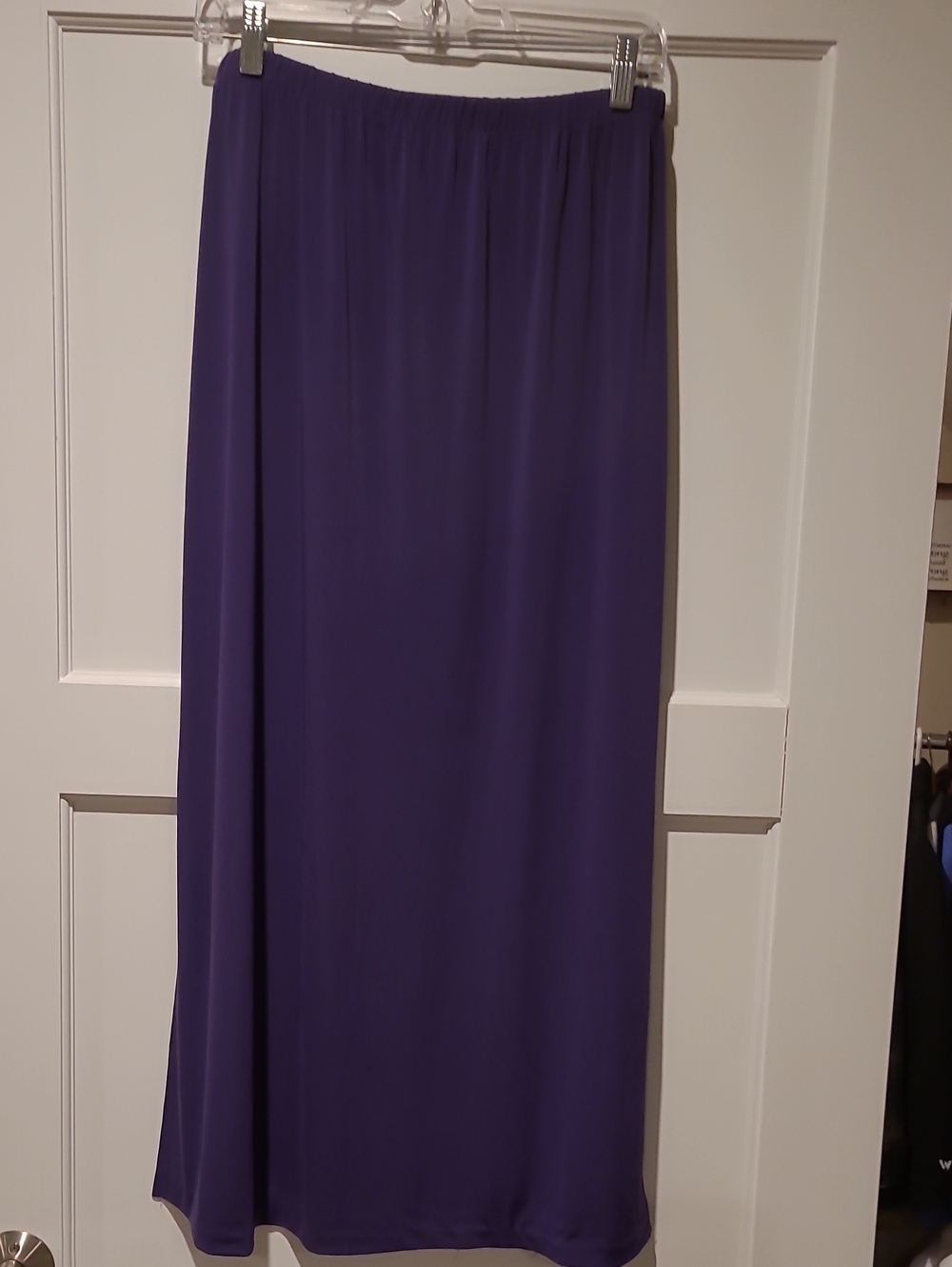 Anthony Richards Purple Maxi Skirt with Elastic Waist